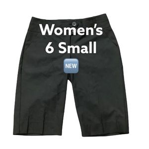 Women's Limited 6 Small S Cassidy Bermuda Shorts Khakis Chino Black NWOT